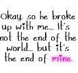 End Of The World </3