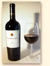 bottle of wine and glass