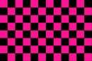 pink checkered scene layout