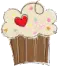 Heart Cream Cupcake