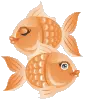 Pisces animated zodiac fish