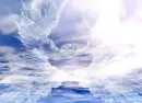 Angel wings in sky