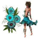 Woman flower