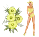 Woman flower