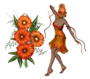 Woman flower