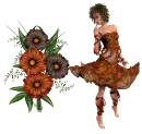 Woman flower