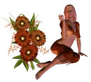 Woman flower