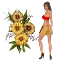 Woman flower