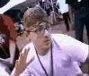 Lol. Chester dancing like a genie.