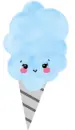 blue cotton candy