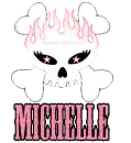 Girly Flame Skull -Michelle-