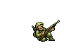 guy in the army shooting