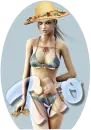 summer beach girl