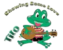 showing some love singing frog