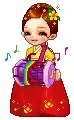 play a drum