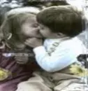 kissing kids