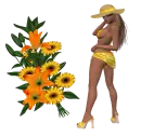 Woman flower