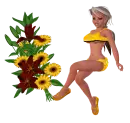Woman flower