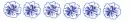 blue flower divider