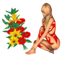 Woman Flowers