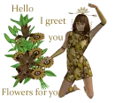 Woman Flowers