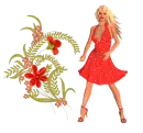 Woman with Flowers