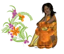 Woman with Flowers