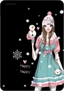 cute gril saying happy happy