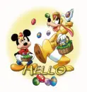 Mickey Mouse Easter Hello