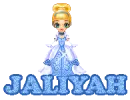 Cinderella Blinkie With Glitter Name -Jaliyah-