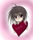 cute girl in Love.