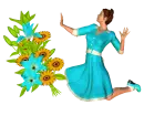 Woman with Flowers