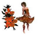 Woman with Flowers
