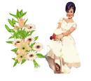 Woman with Flowers