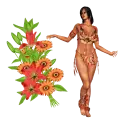 Woman with Flowers