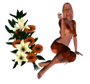 Woman with Flowers