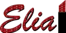 Elia Red Glitter