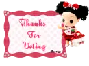 thanks for voting