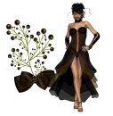 Woman stands to flower