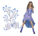 Woman stands to flower