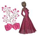 Woman stands to flower