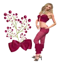 Woman stands to flower