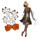 Woman stands to flower