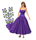 Woman stands to flower