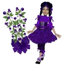 Woman stands to flower
