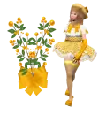 Woman stands to flower