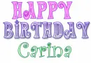Happy birthday carina