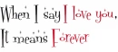 when i say