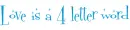 four letters