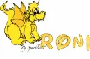 Cute yellow dragon - Roni